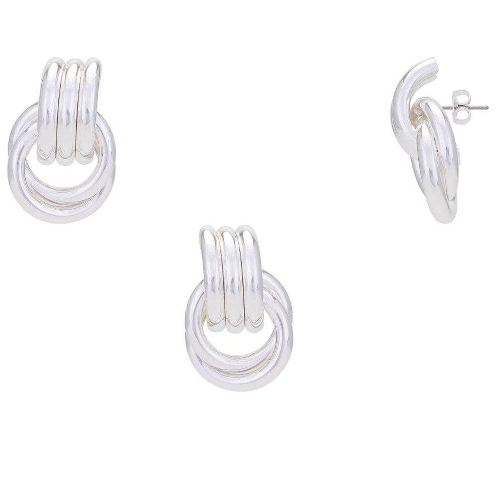 Heaven Mayhem | Mini Knot Earrings | Silver